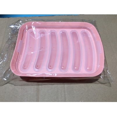 Cake Tools Food Grade DIY Reusable Silicone Sausage Making Mold With 6 Cavity Hot Dogs Baking Mold