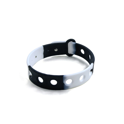 Customized Multi Color Silicone Wristband For Kids With Holes For Charms By Moulding