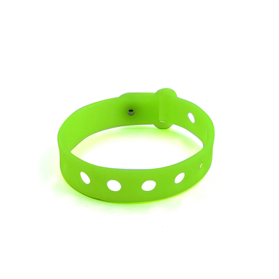 Customized Multi Color Silicone Wristband For Kids With Holes For Charms By Moulding