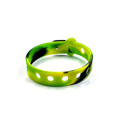 Customized Multi Color Silicone Wristband For Kids With Holes For Charms By Moulding