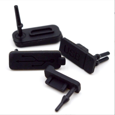 EPDM NR NBR Rubber USB Anti-Dust Silicone Caps with Moulding Processing and Customized