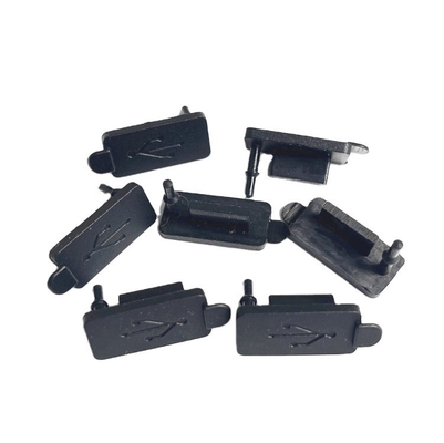 EPDM NR NBR Rubber USB Anti-Dust Silicone Caps with Moulding Processing and Customized