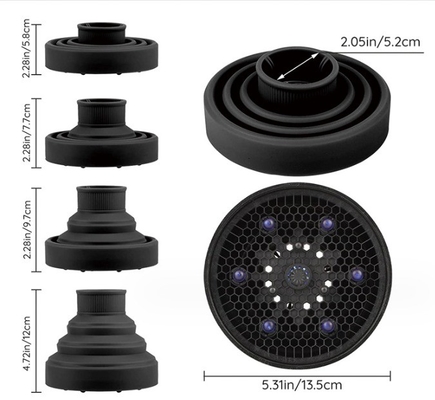 Foldable Silicone Hair Diffuser Moulding Processing Service for Perfectly Defined Curl