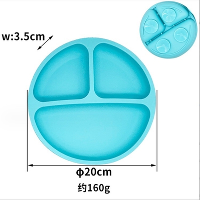 Silicone Kids Tableware Plate With Suction Cup Dinnerware Type Plate Production