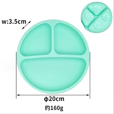 Silicone Kids Tableware Plate With Suction Cup Dinnerware Type Plate Production