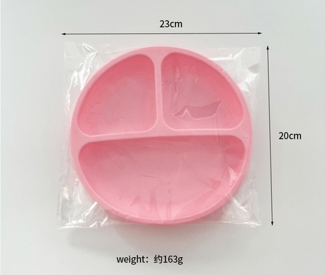 Silicone Kids Tableware Plate With Suction Cup Dinnerware Type Plate Production