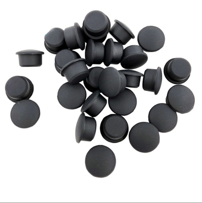 Custom Black Silicone Rubber Camera Cap for Button Moulding Service