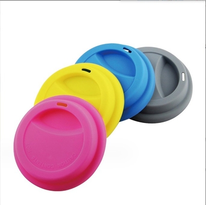 8cm and 9cm Silicone Cup Lid Sustainable Tan Color for Coffee Mug Cover