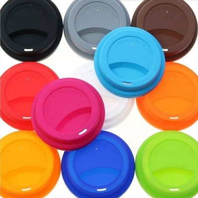 8cm and 9cm Silicone Cup Lid Sustainable Tan Color for Coffee Mug Cover