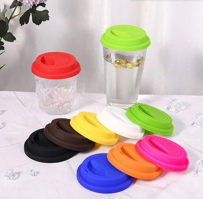 Food Grade Silicone Cup Cover for Dust-Proofing Juice Tea Coffee and Soft Drinks