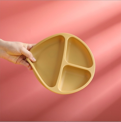 Food Grade Silicone Plate None Design Style Dinnerware Type Plate for Toddler and Kids