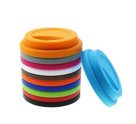 Drinkware Type Cups Saucers Reusable Silicone Coffee Cup Cover Colorful Rubber Cup Lid