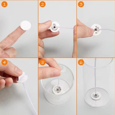 DIY Glass Candles Making Tool Kit with White Foam Stickers and Double-sided Stickers