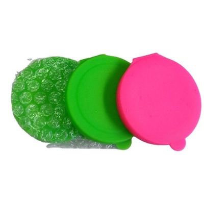 Silicone Pocket Mirror Round Glass Silicone Makeup Compact Mirror for Portable Us