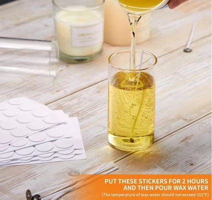 DIY Glass Candles Making Tool Kit with White Foam Stickers and Double-sided Stickers