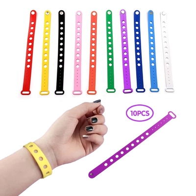 Customizable Rubber Charm Wristbands for Shoe Charms Adjustable and Moulding Service