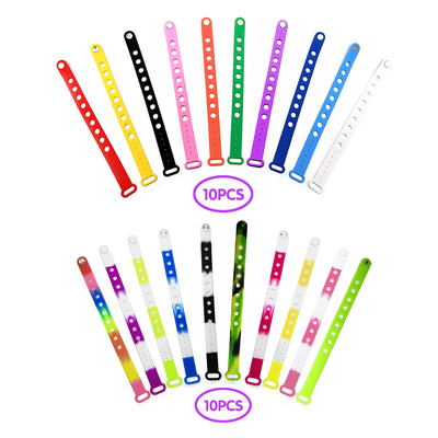 Silicone Processing Design Adjustable Charms Wristband Bracelets for Events