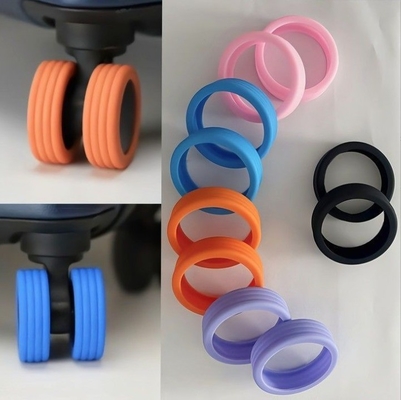 Moulding Processing Service Silicone Luggage Suitcase Wheels Cover for Trolley Case