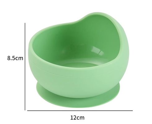 2-Pack Silicone Baby Feeding Set Suction Bowl and Spoon Dinnerware Supplies for Kids
