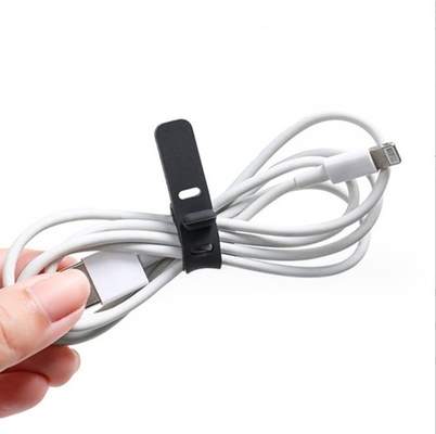 Colorful Silicone Strap Cable Holder Organizer for Moulding Food Grade USB Cables