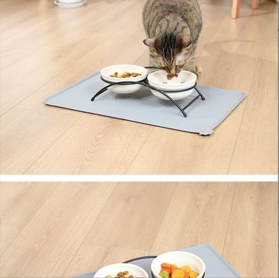 Modern Style Waterproof Non Slip Silicone Dog Pet Feeding Mat for Custom Requirements