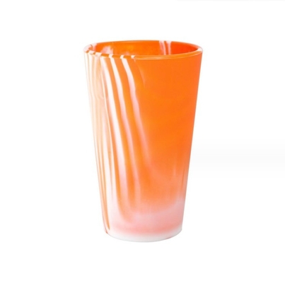 600ml Volume 100% Food Grade Mixed Solid Colors Unbreakable Silicone Drinking Water Wine Cup for Travel