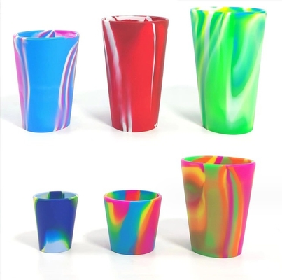 None Design Style Silicone Drinking Cups 16 Ounce Unbreakable Pint Glass for Traveling
