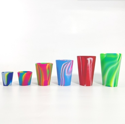None Design Style Silicone Drinking Cups 16 Ounce Unbreakable Pint Glass for Traveling