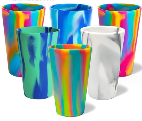 Home Kitchen Sustainable Colorful Silicone Drinking Cups for Custom Reusable Coffee Cup