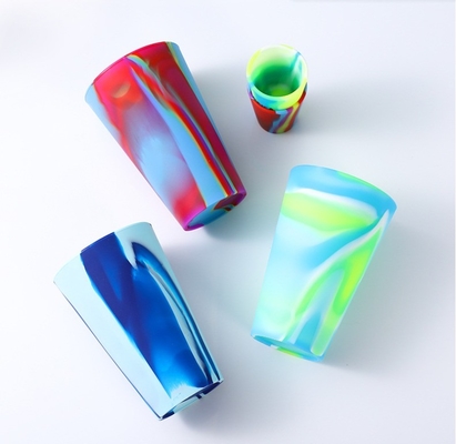 Home Kitchen Sustainable Colorful Silicone Drinking Cups for Custom Reusable Coffee Cup