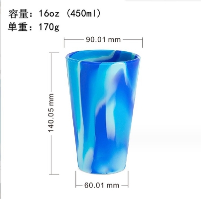 Home Kitchen Sustainable Colorful Silicone Drinking Cups for Custom Reusable Coffee Cup