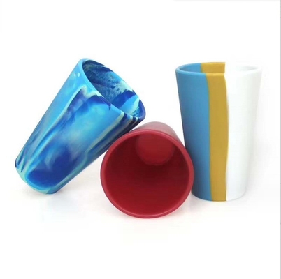 12oz Customized Logo Mugs Silicone Material Insulated Travel Tumbler Cup with Handle