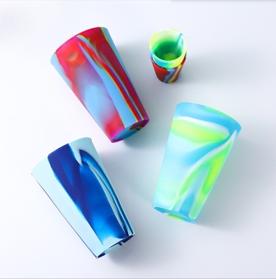 12oz Customized Logo Mugs Silicone Material Insulated Travel Tumbler Cup with Handle