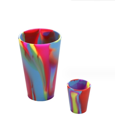 12oz Customized Logo Mugs Silicone Material Insulated Travel Tumbler Cup with Handle