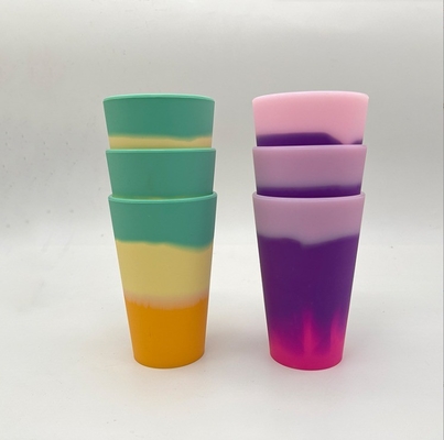 12oz Customized Logo Mugs Silicone Material Insulated Travel Tumbler Cup with Handle