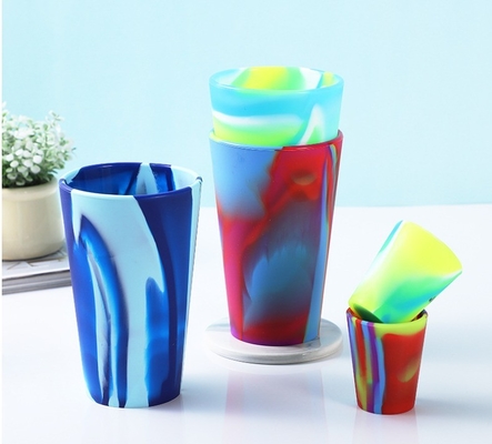 12oz Customized Logo Mugs Silicone Material Insulated Travel Tumbler Cup with Handle