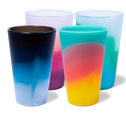 Customized Silicone Coffee Mugs Tumbler Gift For Travel Coffee Mug With Handle Drinking Cup