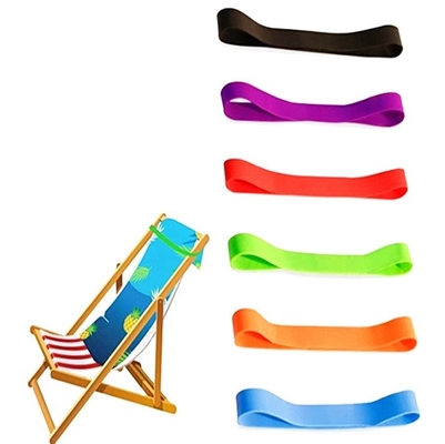 Cutting Service for Solid Color Elastic Beach Chair Towel Holder Clips Silicone Rubber Bands