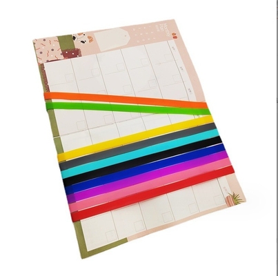 Silicone Elastic Strap for Office Supplies Hand Ledger Book Notebook Lunch Box Band Easy