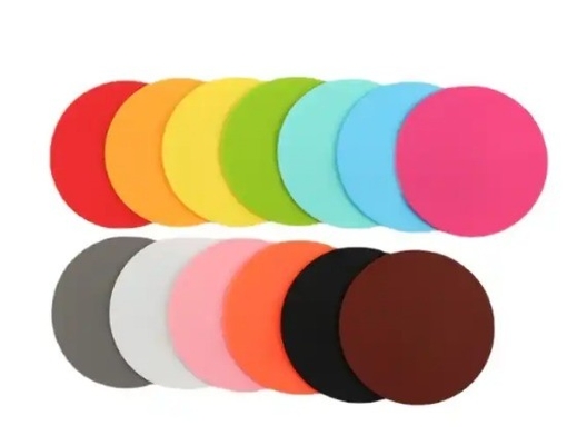 Hotel Coaster with Bottle Opener Round Shape Soft Rubber Material Fire Paint Seal Pad
