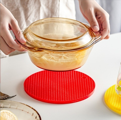 Silicone Drink Coaster Non-slip Pot Holder Table Placemat for Kitchen Accessories