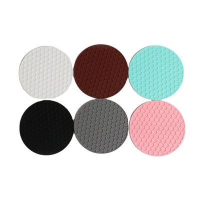 Deep Grooved Absorbent Silicone Coaster Pad Mat for Heat Resistant Pot Mug Coffee Cup