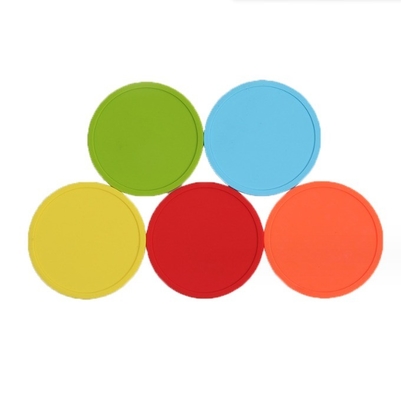 Customized Round Silicone Coaster Mats Pads for Table Decoration Accessories