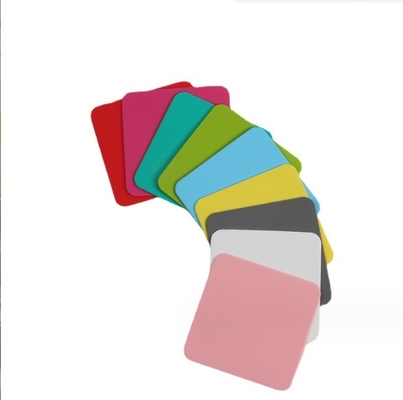 Square Colorful Silicone Non-slip Drink Coasters Cup Pad Mat for Hot and Cold Drinks