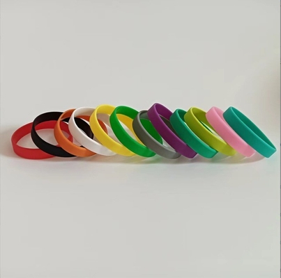 Moulding Service Customizable Debossed Color Filled Silicone Wristband with Logo