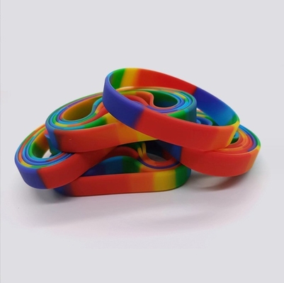 Silicone Wristband For Kids Custom Size Rubber Bracelet In Moulding With Printing Logo