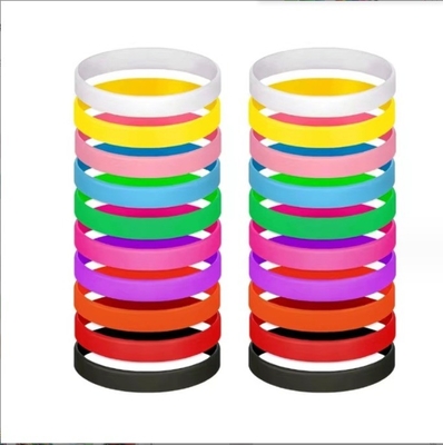 Cutting Processing Service Glowing Silicone Wristbands with Customized Design and Logo