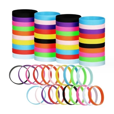 Cutting Processing Service Glowing Silicone Wristbands with Customized Design and Logo