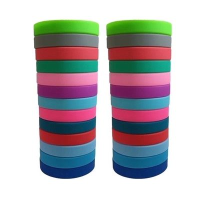 Cutting Processing Service Glowing Silicone Wristbands with Customized Design and Logo