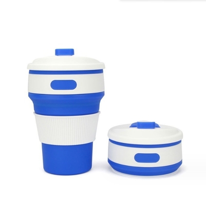 Convenient 350ml Foldable Silicone Coffee Cup for Presents and Outdoor Enthusiasts